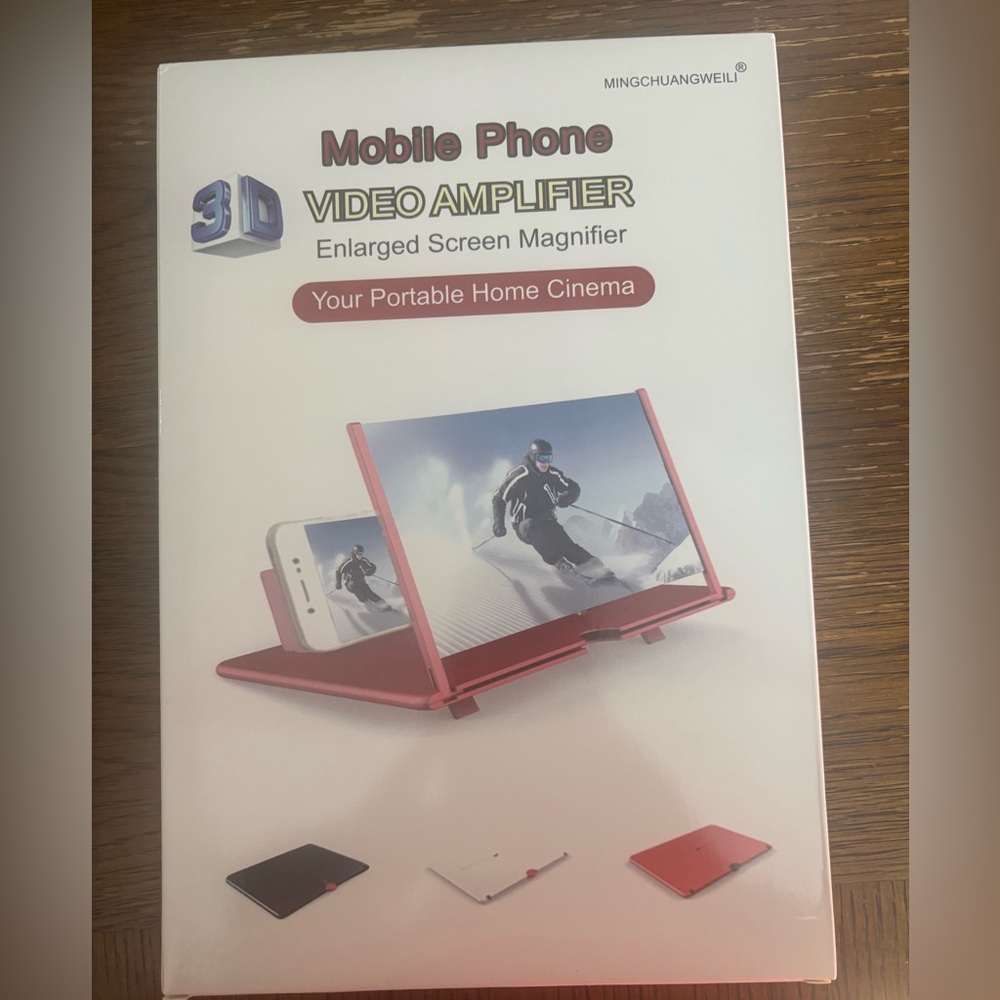 Red Mobile Phone Video Amplifier